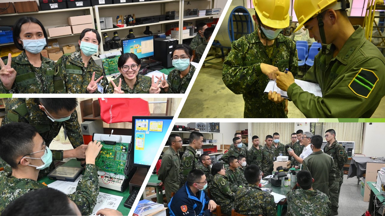 在專18、19期學年間，於飛機工程科館內，教師帶領學生進行航空系統檢修，透過系統故障排除設備進行診斷與維修，同時指導學生撰寫標準作業程序（SOP），以強化其實務能力與系統化操作的專業素養。