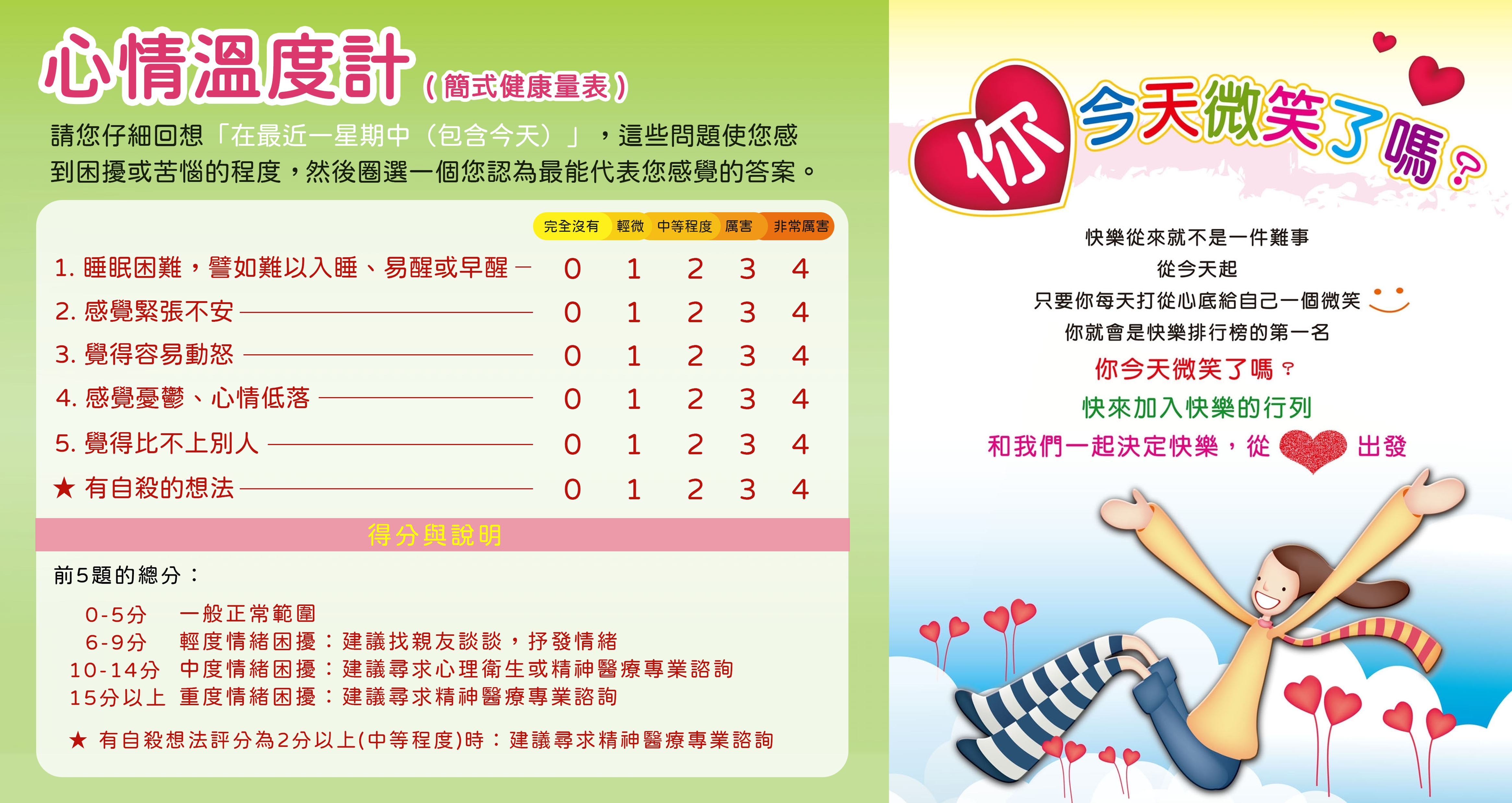 心輔小叮嚀