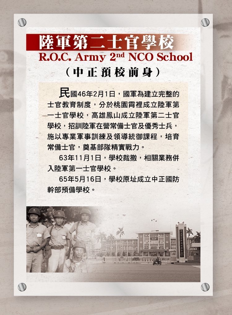第二士官學校沿革